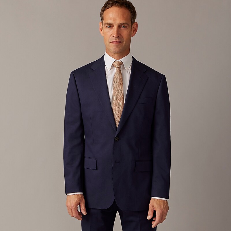 Navy J.Crew Crosby Classic-fit suit jacket in Italian chino | J.Crew Factory | EUWFQ5610