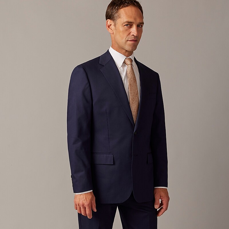 Navy J.Crew Crosby Classic-fit suit jacket in Italian chino | J.Crew Factory | EUWFQ5610