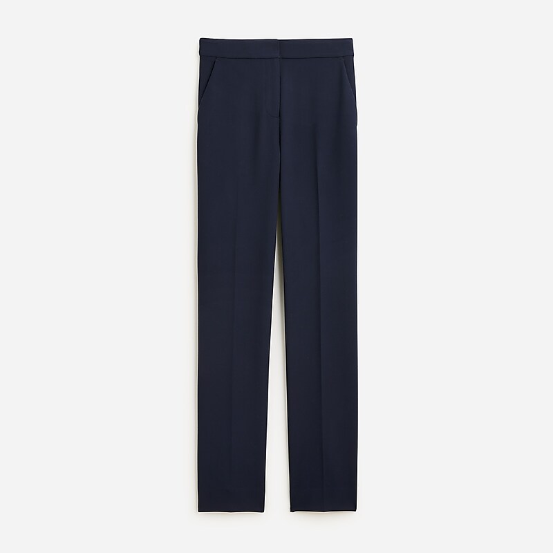 Navy J.Crew Curvy Kate straight-leg pant in four-season stretch | J.Crew Factory | VHLNC8319