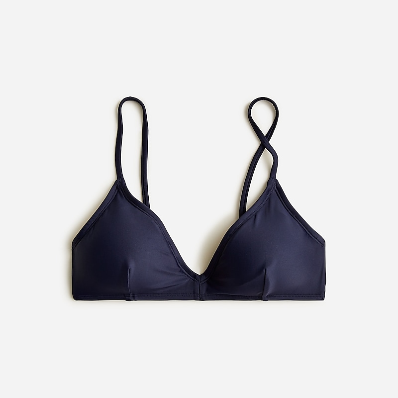 Navy J.Crew French bikini top | J.Crew Factory | EBDHW7319