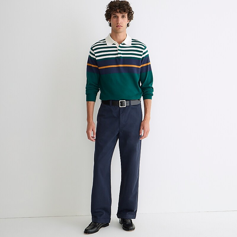 Navy J.Crew Giant-fit chino pant | J.Crew Factory | QTAJI7510