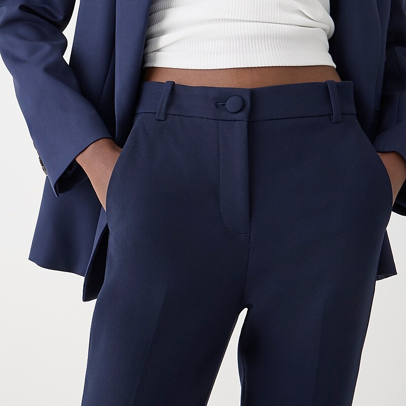 Navy J.Crew High-rise Cameron pant in four-season stretch | J.Crew Factory | VMHSE2713