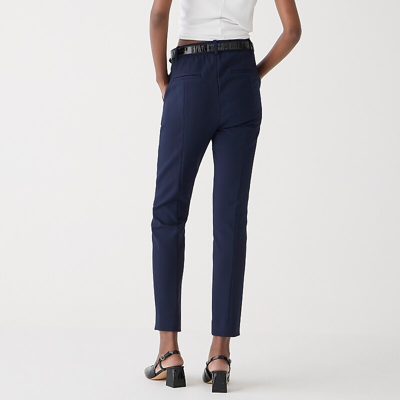 Navy J.Crew High-rise Cameron pant in four-season stretch | J.Crew Factory | VMHSE2713