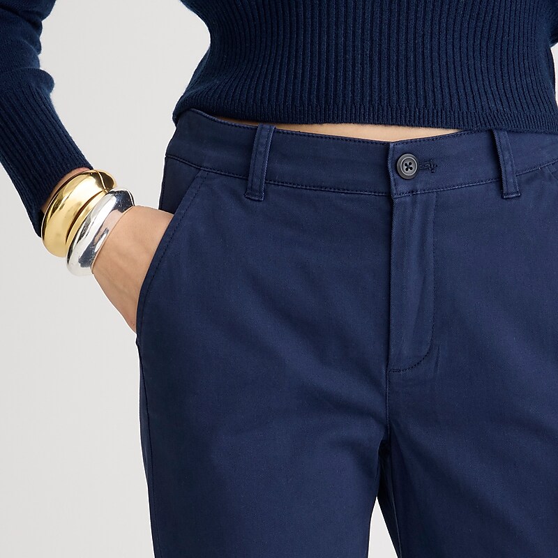 Navy J.Crew Kate straight-leg pant in chino | J.Crew Factory | WKNPM3860