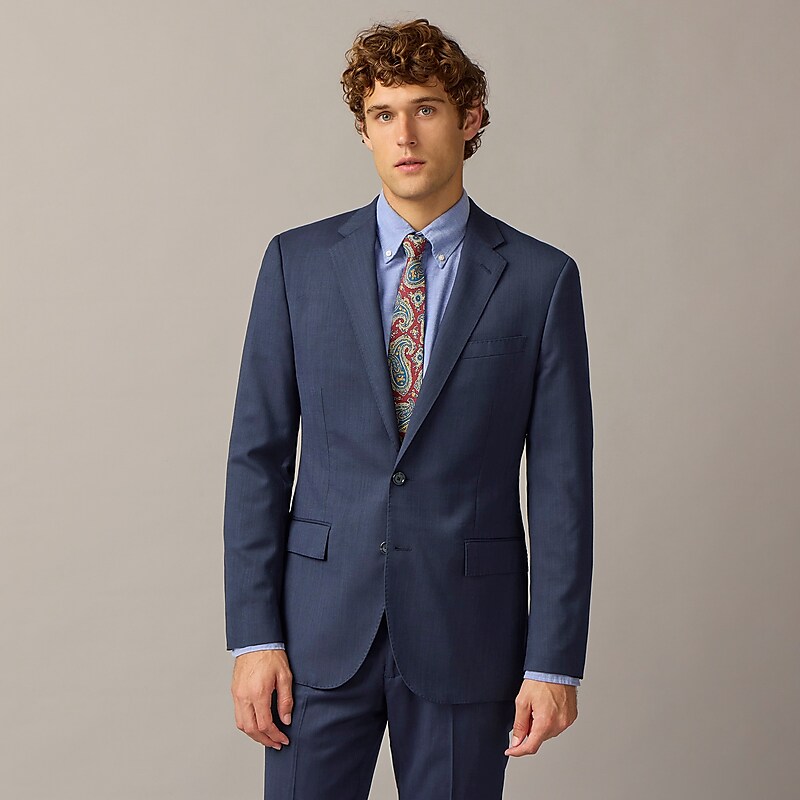 Navy J.Crew Ludlow Slim-fit suit jacket in Italian stretch worsted wool | J.Crew Factory | FTRPW3685