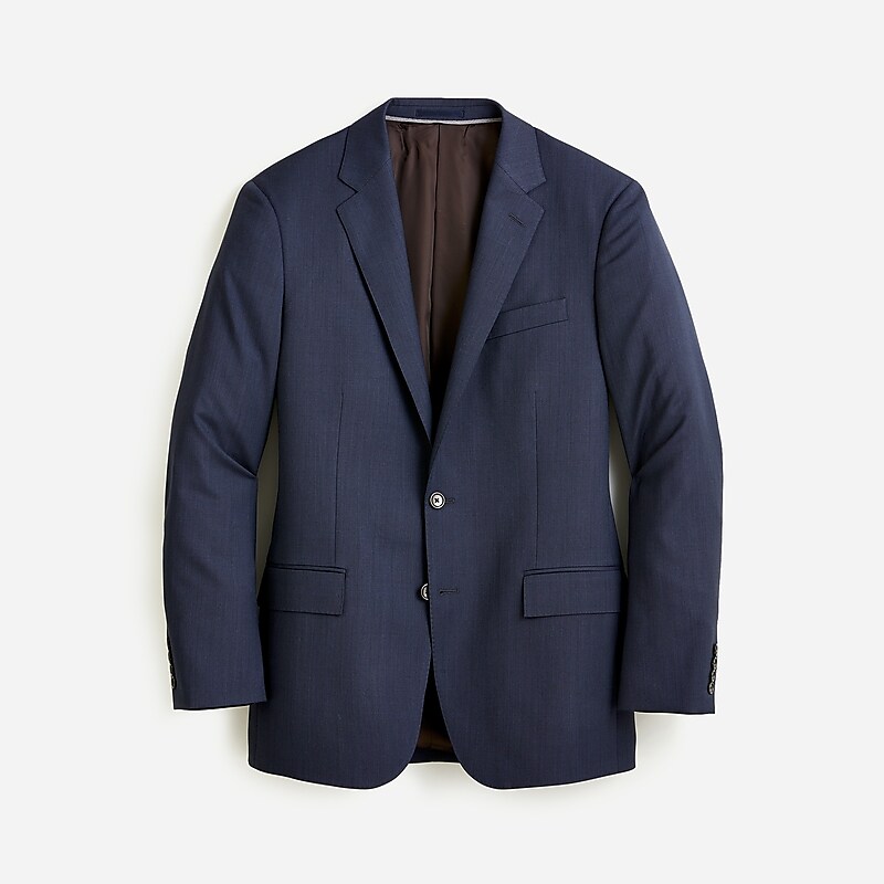 Navy J.Crew Ludlow Slim-fit suit jacket in Italian stretch worsted wool | J.Crew Factory | FTRPW3685