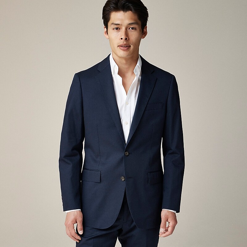 Navy J.Crew Ludlow Slim-fit suit jacket in Italian chino | J.Crew Factory | OKTMV3648