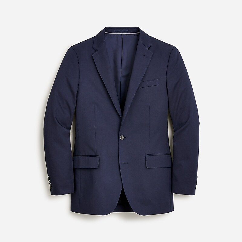 Navy J.Crew Ludlow Slim-fit suit jacket in Italian chino | J.Crew Factory | OKTMV3648