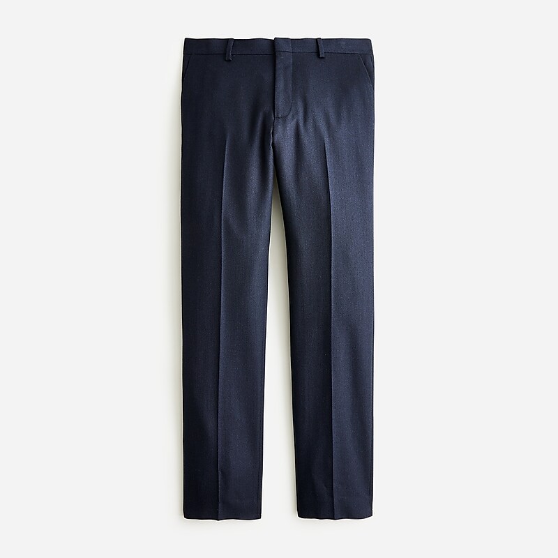 Navy J.Crew Ludlow Slim-fit suit pant in English cotton-wool blend | J.Crew Factory | MRIYB2674