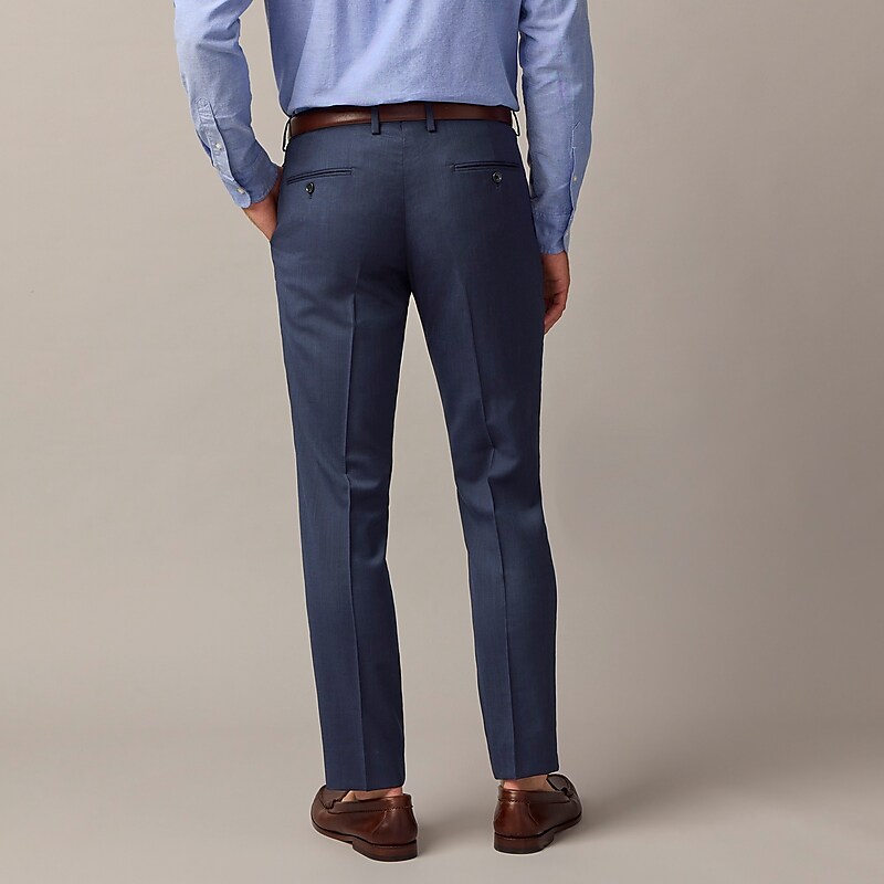 Navy J.Crew Ludlow Slim-fit suit pant in Italian stretch worsted wool | J.Crew Factory | LBMVS5418