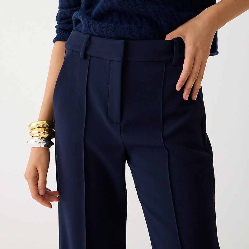 Navy J.Crew Natalia pant in four-season stretch | J.Crew Factory | BSCRD6079