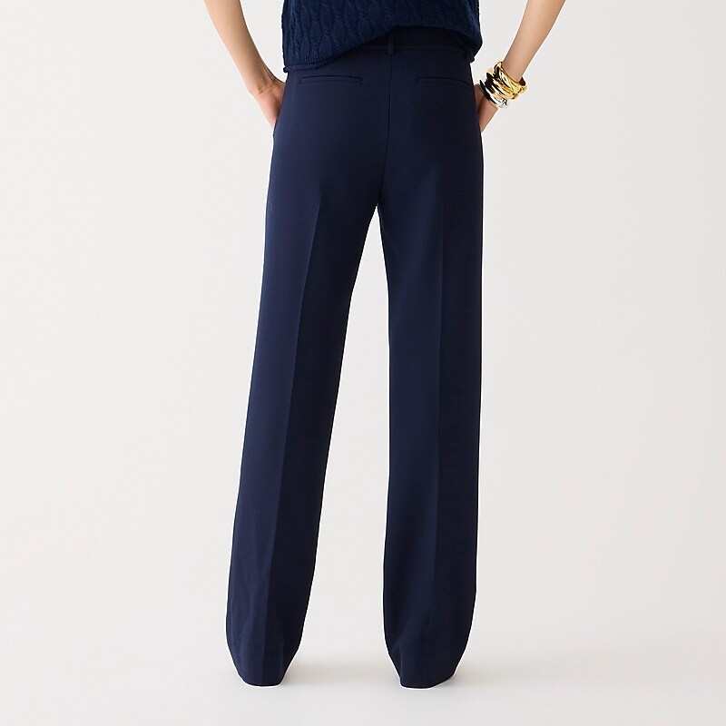 Navy J.Crew Natalia pant in four-season stretch | J.Crew Factory | BSCRD6079