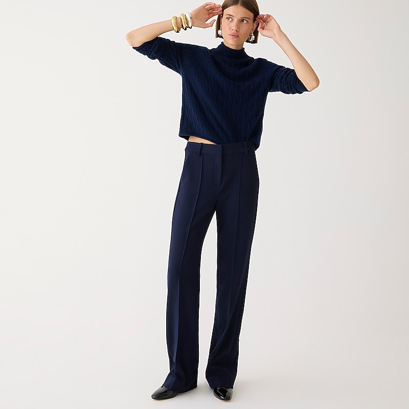 Navy J.Crew Natalia pant in four-season stretch | J.Crew Factory | BSCRD6079