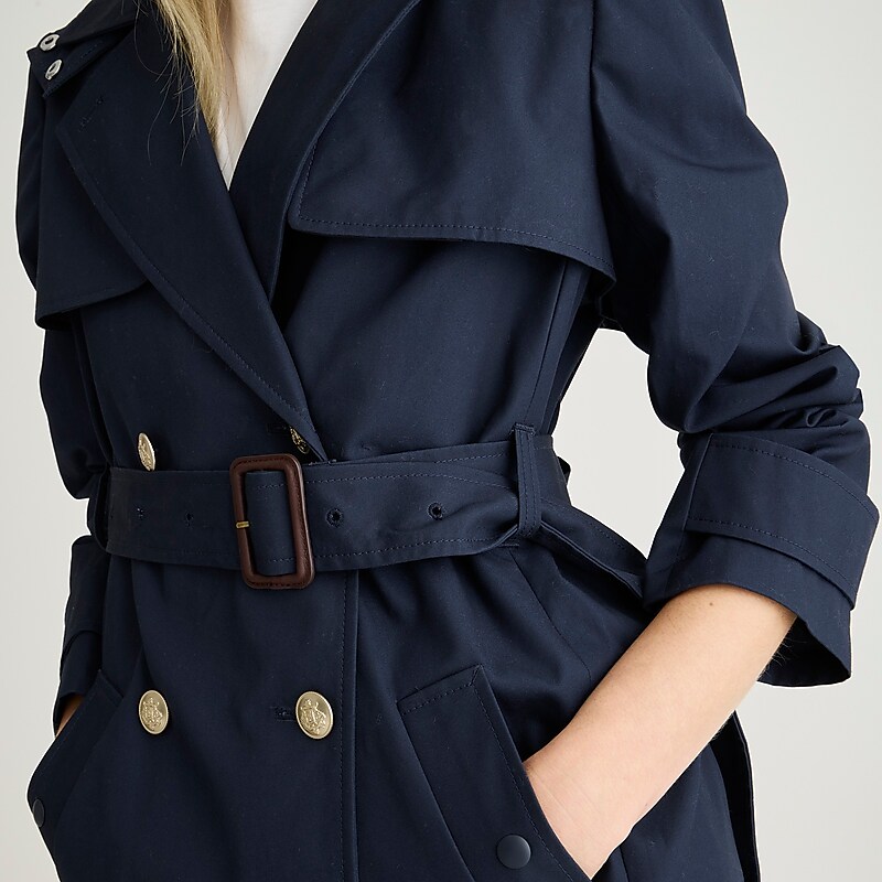 Navy J.Crew New Icon trench | J.Crew Factory | UBSTL3028