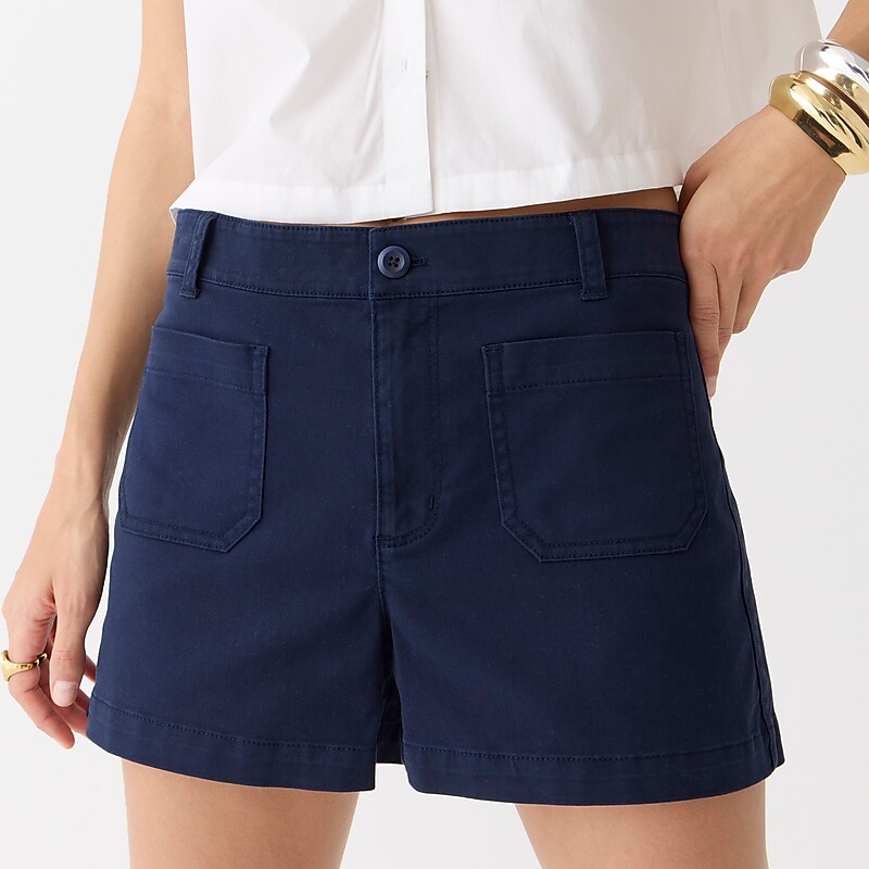 Navy J.Crew New patch-pocket chino short | J.Crew Factory | TOSNG5369