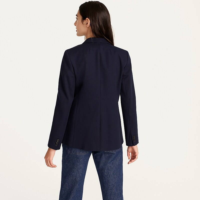 Navy J.Crew Parke blazer in bi-stretch cotton | J.Crew Factory | SJEBY1795