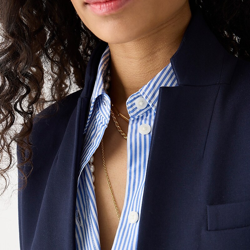 Navy J.Crew Regent blazer in four-season stretch | J.Crew Factory | TFIHX3497