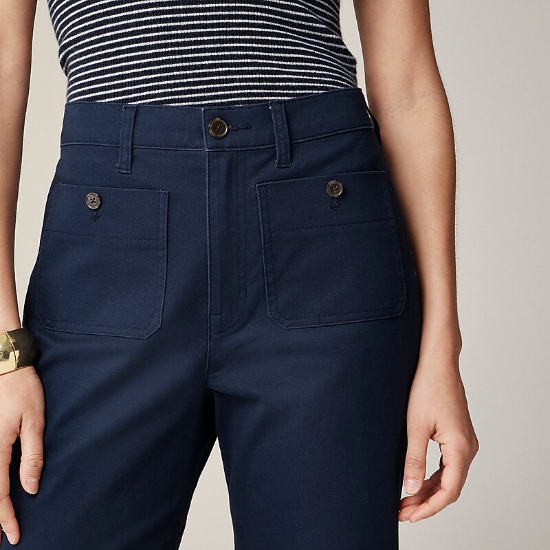 Navy J.Crew Sailor slim wide-leg chino pant | J.Crew Factory | QXLAO4631