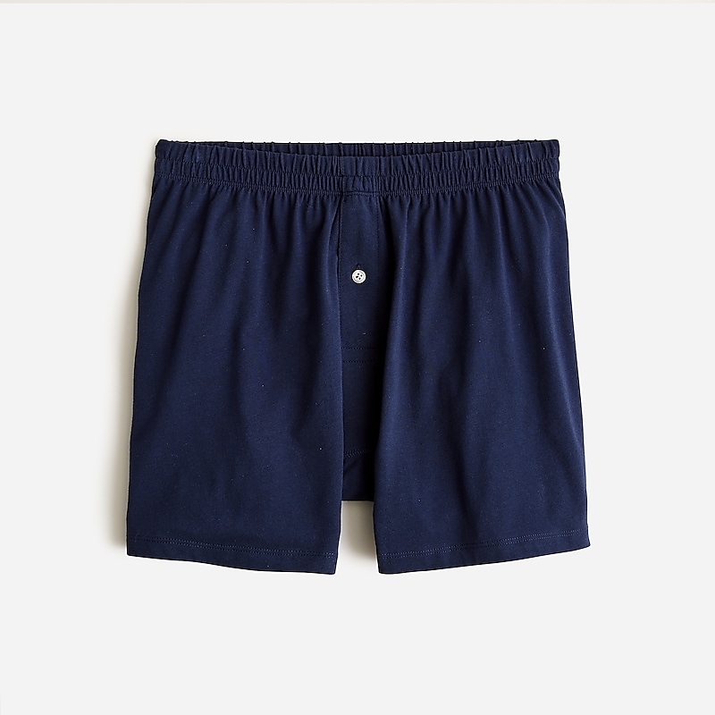 Navy J.Crew Stretch knit boxer short | J.Crew Factory | YQTOW3416