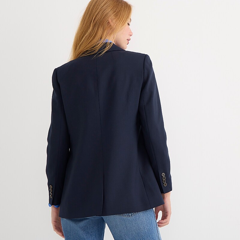 Navy J.Crew Willa blazer in Italian city wool blend | J.Crew Factory | BRXGJ6234