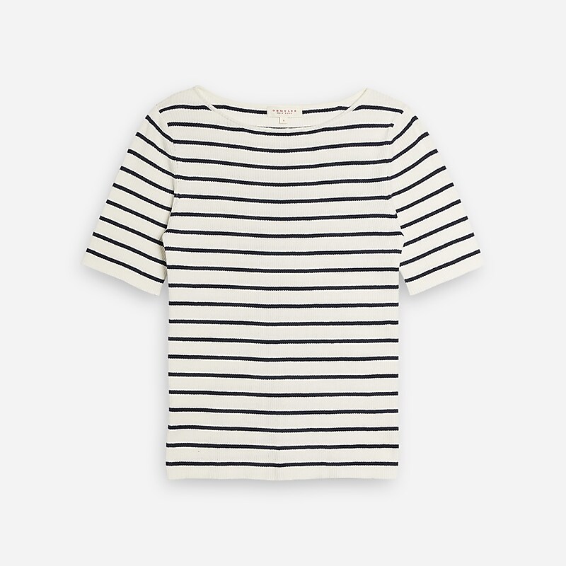 Navy Multi J.Crew DEMYLEE New York™ Rena striped top | J.Crew Factory | BAZSH2845