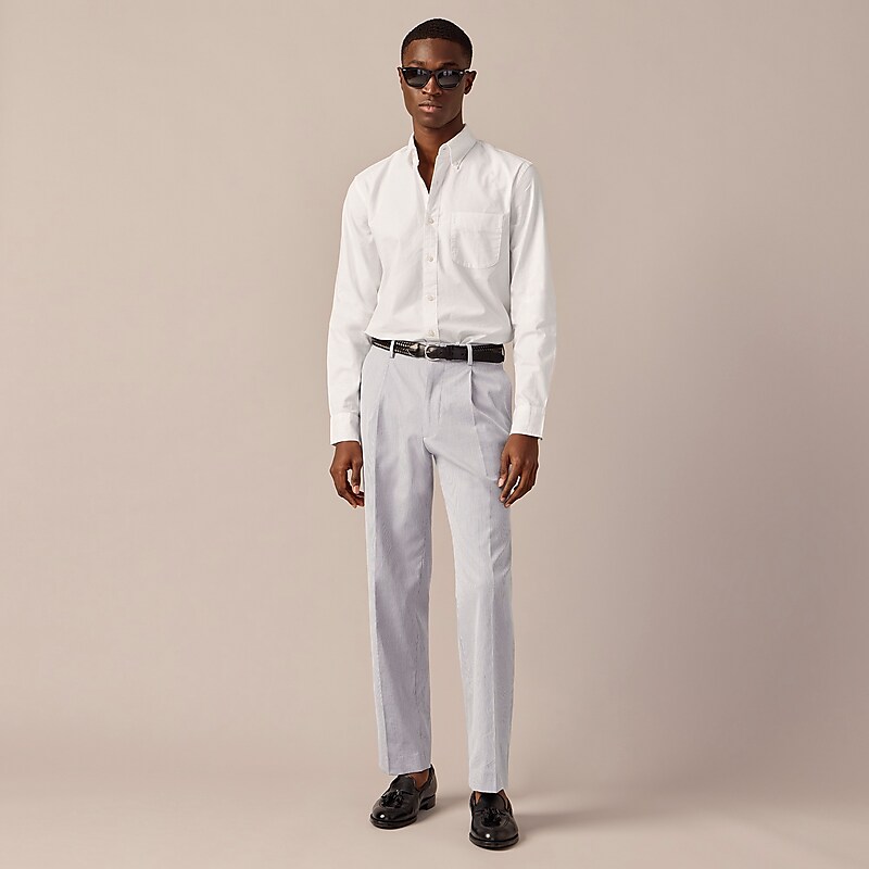 Navy White J.Crew Kenmare Relaxed-fit suit pant in Italian cotton pincord | J.Crew Factory | SRHTO0581