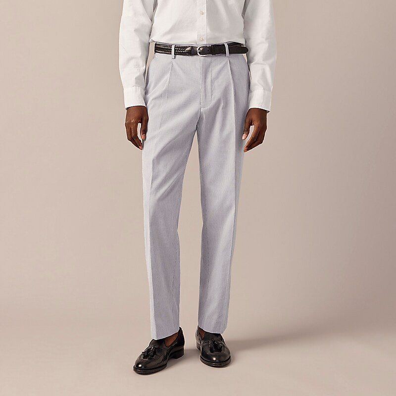 Navy White J.Crew Kenmare Relaxed-fit suit pant in Italian cotton pincord | J.Crew Factory | SRHTO0581