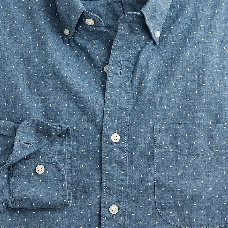 Nostalgia Hthr J.Crew Secret Wash cotton poplin shirt | J.Crew Factory | TGAMU1095