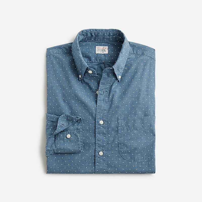 Nostalgia Hthr J.Crew Secret Wash cotton poplin shirt | J.Crew Factory | TGAMU1095