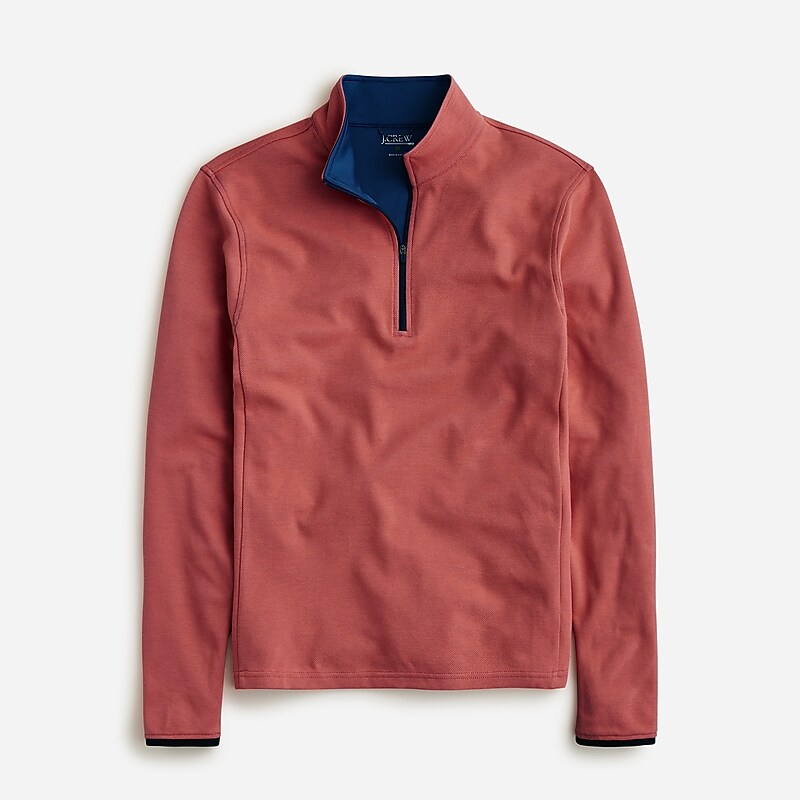 Old Red Blue J.Crew Performance half-zip pullover with COOLMAX® technology | J.Crew Factory | ZQKPE3120