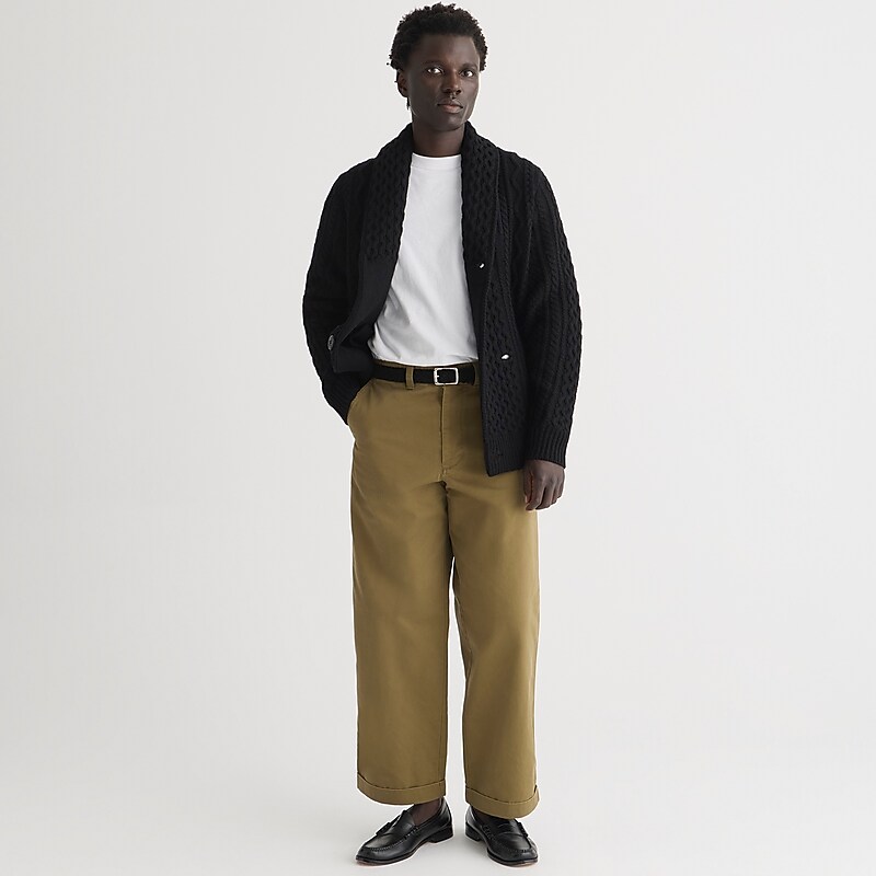 Olive Fog J.Crew Giant-fit chino pant | J.Crew Factory | GNKER2036