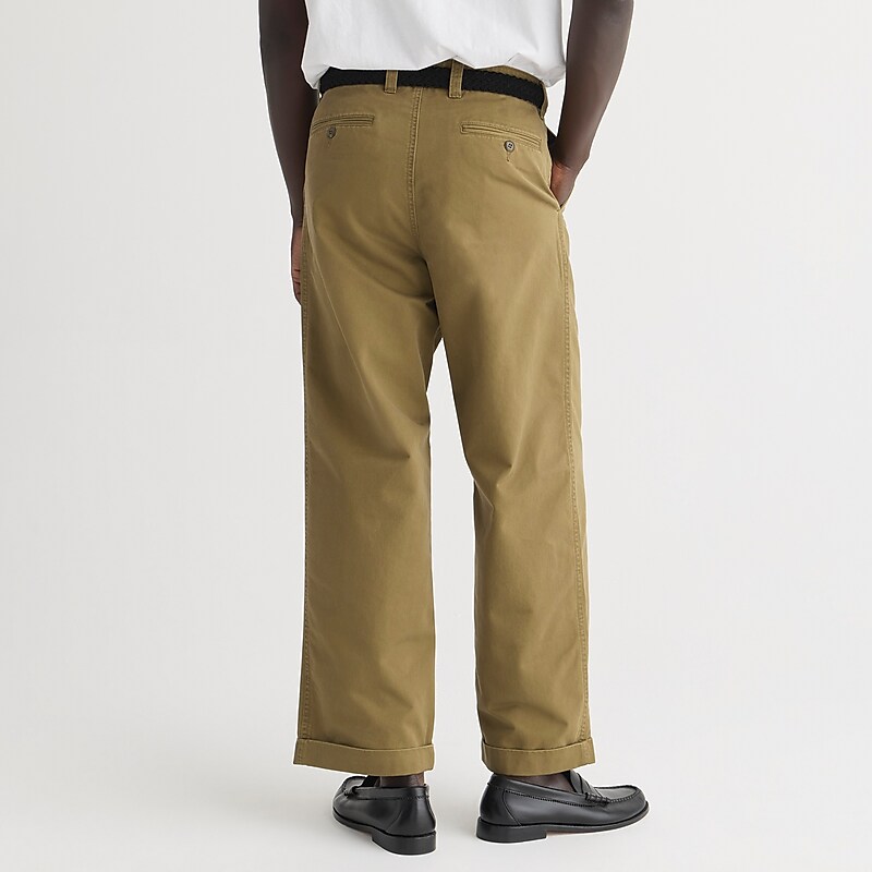 Olive Fog J.Crew Giant-fit chino pant | J.Crew Factory | GNKER2036