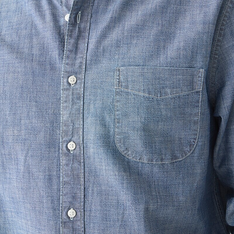 One Year Wash J.Crew Organic cotton chambray shirt in five-year wash | J.Crew Factory | KBSXL4651