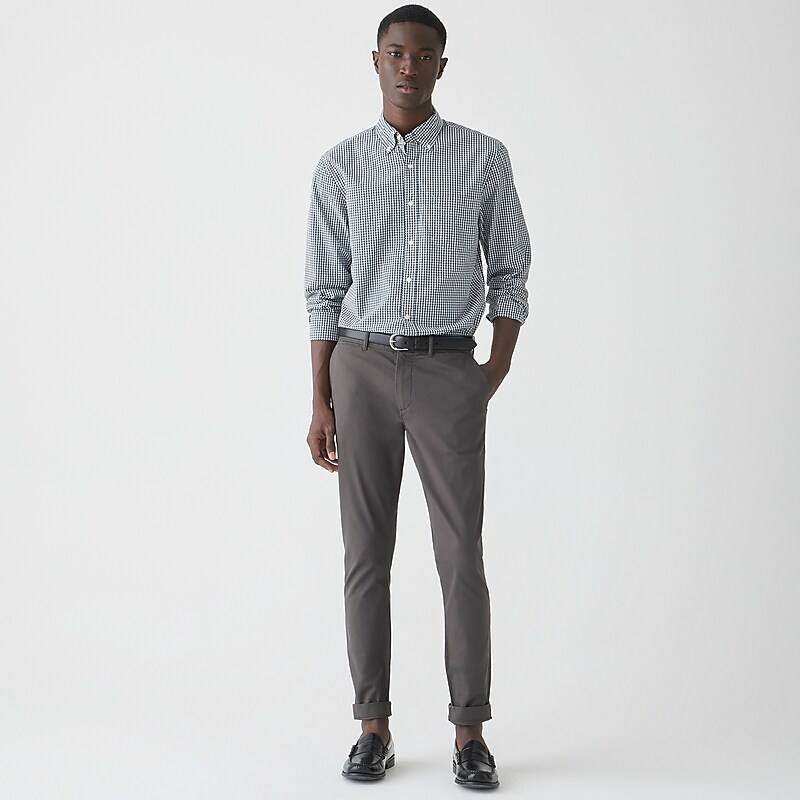 Onyx Grey J.Crew 250 skinny-fit pant in stretch chino | J.Crew Factory | KHWPE5861