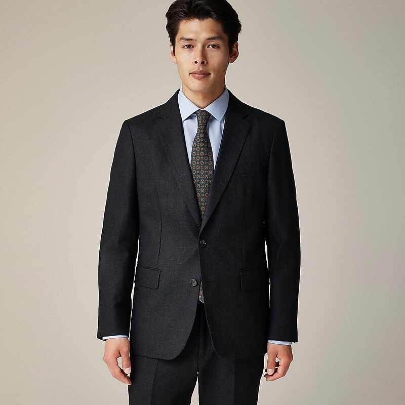 Onyx J.Crew Ludlow Slim-fit blazer in English cotton-wool blend | J.Crew Factory | ZSPUL3417