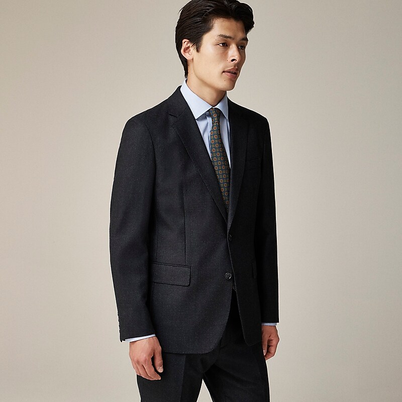 Onyx J.Crew Ludlow Slim-fit blazer in English cotton-wool blend | J.Crew Factory | ZSPUL3417