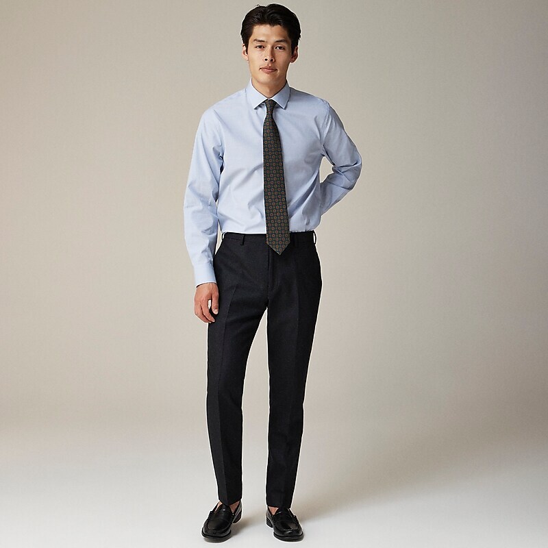 Onyx J.Crew Ludlow Slim-fit suit pant in English cotton-wool blend | J.Crew Factory | LEBIP8470