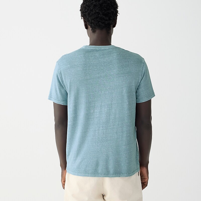 Overcast Blue J.Crew Hemp-organic cotton blend T-shirt | J.Crew Factory | ELTQX9384