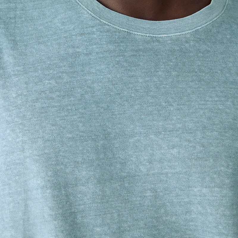 Overcast Blue J.Crew Hemp-organic cotton blend T-shirt | J.Crew Factory | ELTQX9384