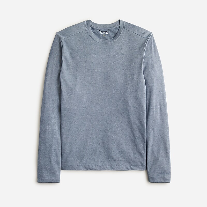 Oxford Blue J.Crew Long-sleeve performance T-shirt with COOLMAX® technology | J.Crew Factory | XIDNZ5842