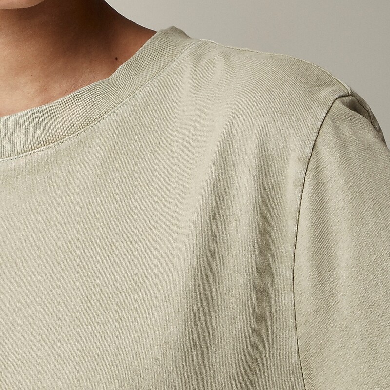 Pale Surplus J.Crew Relaxed premium-weight cropped T-shirt | J.Crew Factory | FQLGX9823