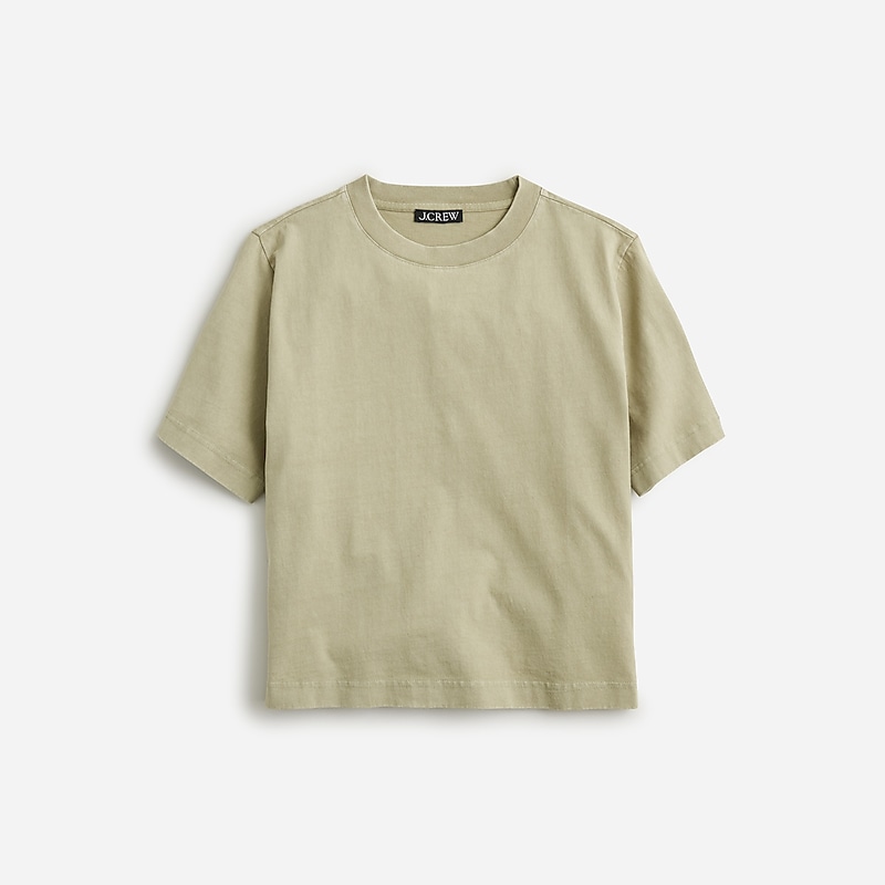 Pale Surplus J.Crew Relaxed premium-weight cropped T-shirt | J.Crew Factory | FQLGX9823