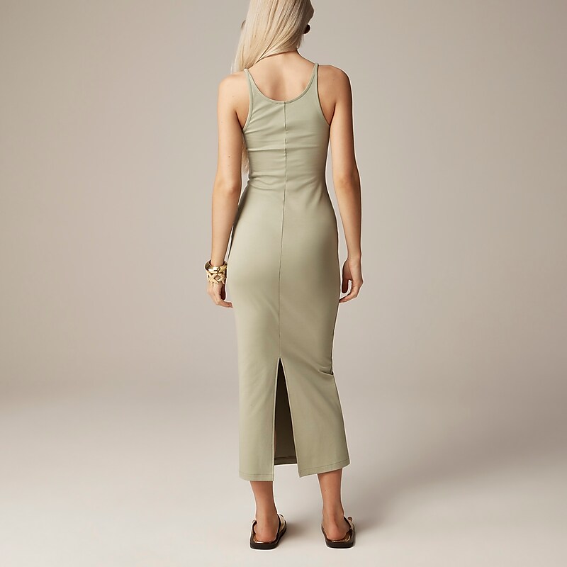 Pale Surplus J.Crew Tank midi dress in stretch cotton blend | J.Crew Factory | ZGIKM0376