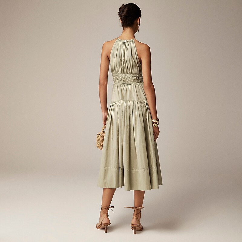 Pale Surplus J.Crew Tie-waist halter dress | J.Crew Factory | MQOJF5032