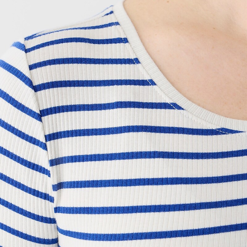 Paloma Stripe Natural H J.Crew Long-sleeve crewneck T-shirt vintage rib | J.Crew Factory | TRXKC1490