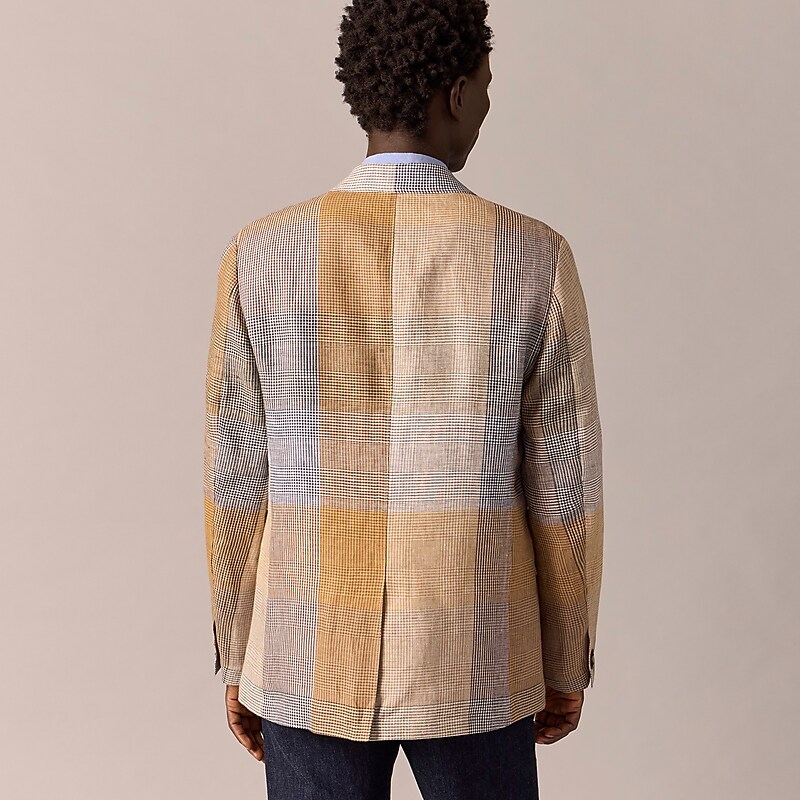 Pattern Mix Run On J.Crew Kenmare Relaxed-fit blazer in linen twill | J.Crew Factory | LAJNG1769