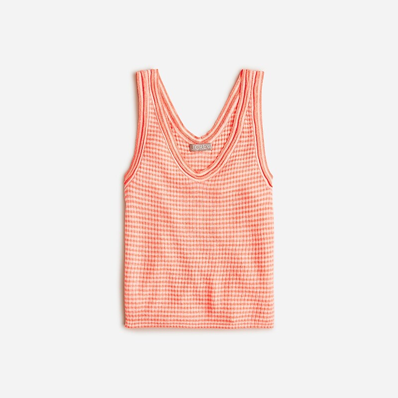 Peach White Ivory J.Crew Merino-linen blend sweater-tank | J.Crew Factory | ROHYQ1972