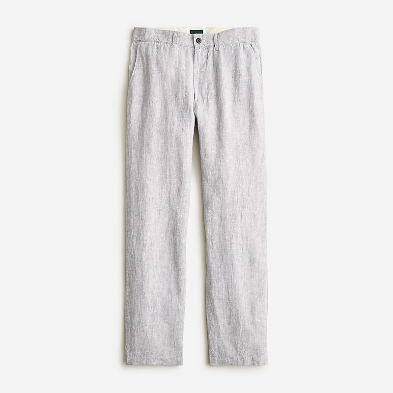 Pebbel Grey J.Crew Classic-fit linen trouser | J.Crew Factory | SAREP3680