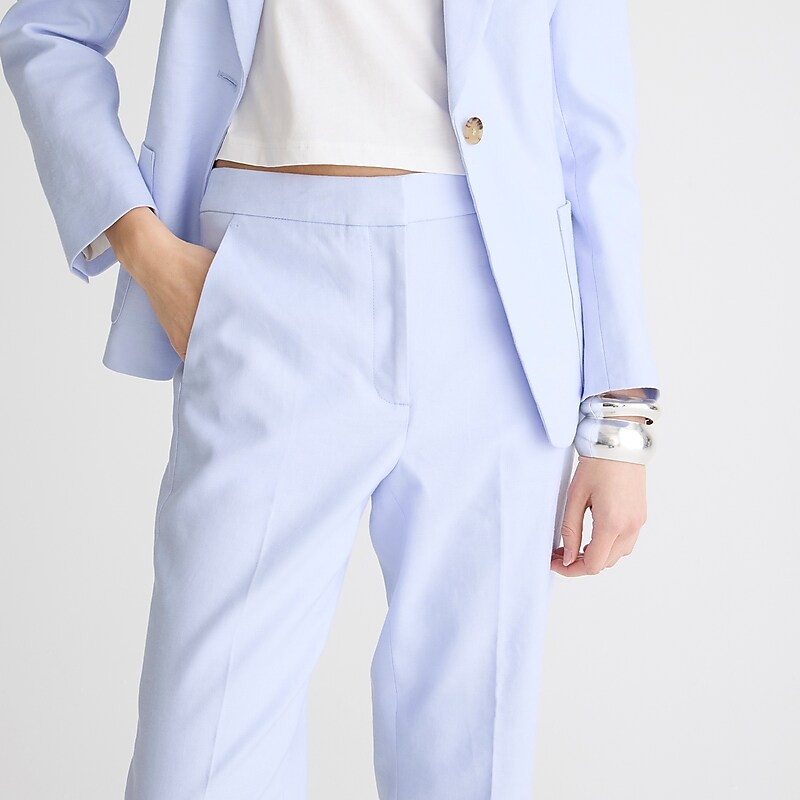 Peri Breeze J.Crew Kate straight-leg pant in stretch linen blend | J.Crew Factory | DYFEU2403