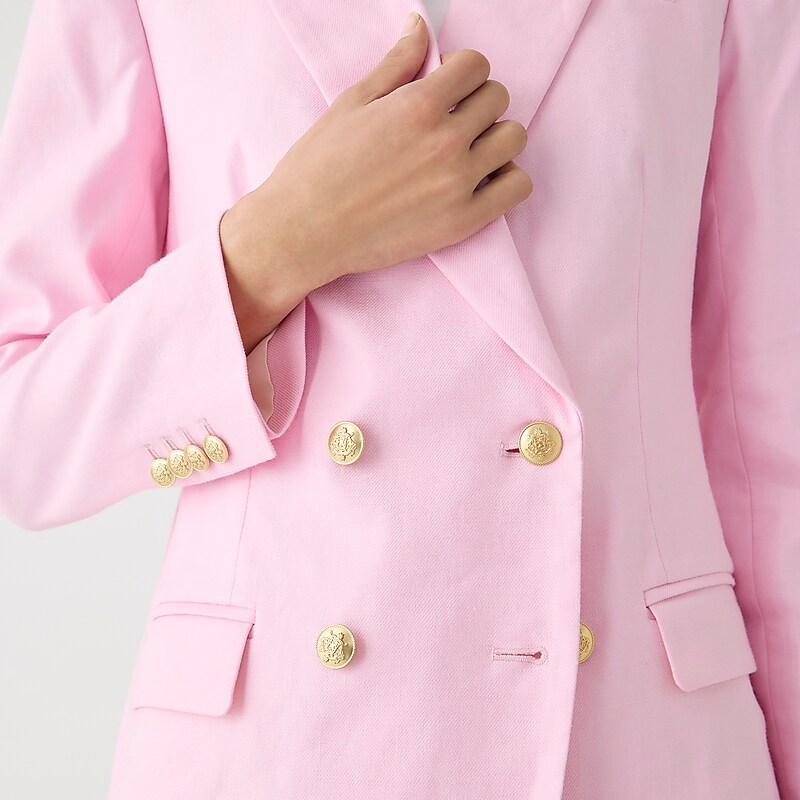 Pink J.Crew Greta blazer in stretch linen blend | J.Crew Factory | IDWTF2470